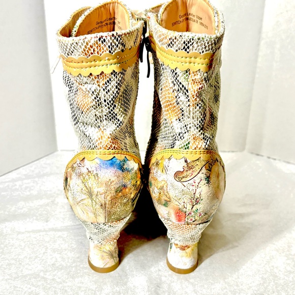 Spring Step L'Artiste Women's BEWITCH-PYTHON Metallic Animal Print Boots Sz 38 - Picture 5 of 10